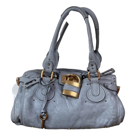 Chloe Handbags - Chloé Paddington in Rare “Moyen Blue” – As Seen on the Runway & Celebs!
